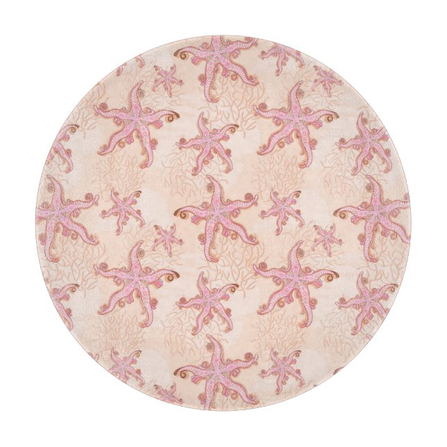 Sjöstjärna och korall rosa pastellmönster (Framsidan)