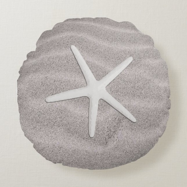 Sjöstjärna på stranden rund kudde (Framsidan)