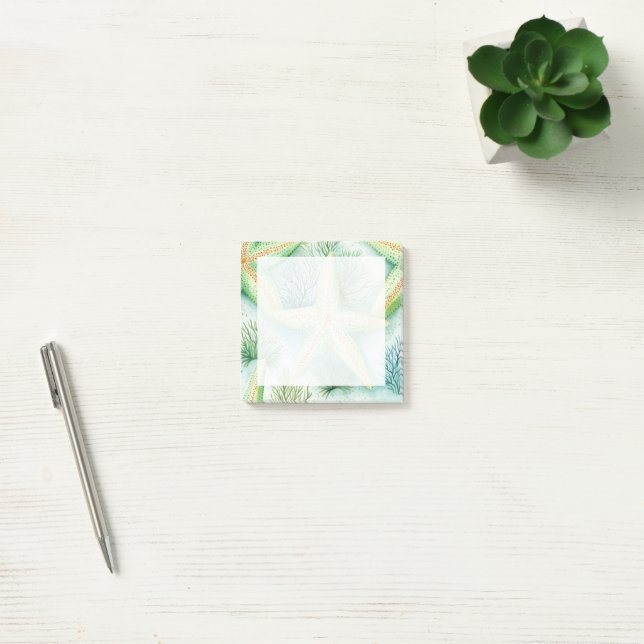 Sjöstjärna Sömlöst Mönster Post-it Block (Kontor)