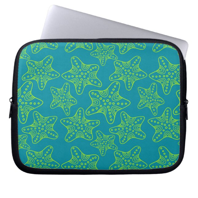 Sjöstjärnafolkmassamönster Laptop Sleeve (Framsidan)