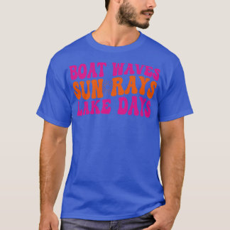 Sjöstrålar från vågar sol i sjö dagar 1 t shirt