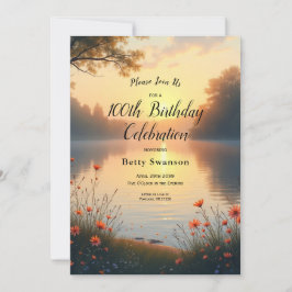 Sjöstranden Skymningens viskningar vid vattnet Inbjudningar