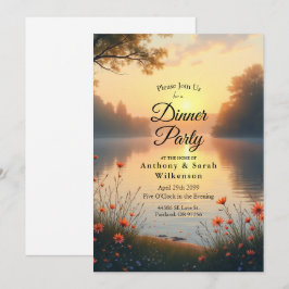 Sjöstranden Skymningens viskningar vid vattnet Inbjudningar