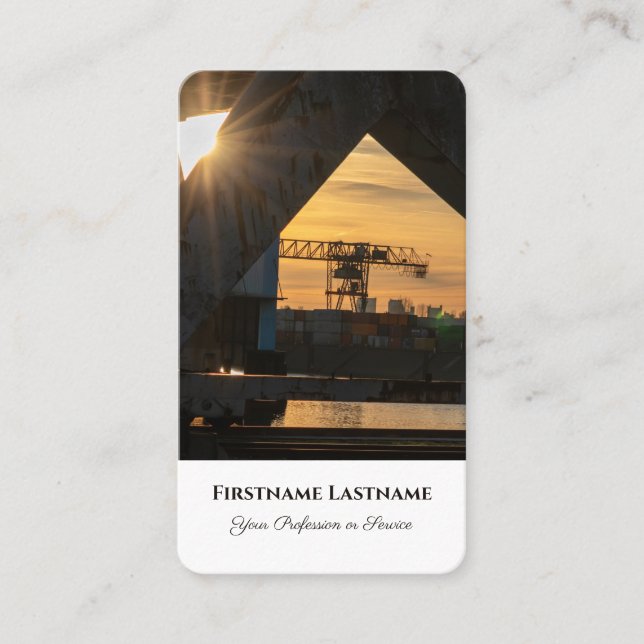 Sjötransportlogistikexpert för fartyg i utlandet visitkort (Framsida)