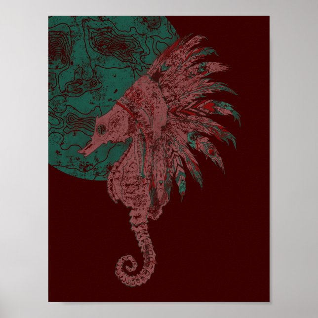 sjövägen vid måne poster (Framsidan)
