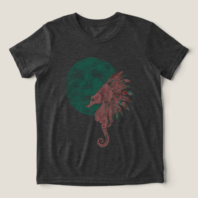 sjövägen vid måne tee shirt (Design Framsida)