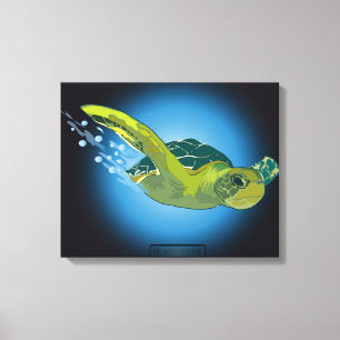SJÖVÄNLIG PÅ CANVAS 20 "x 16"