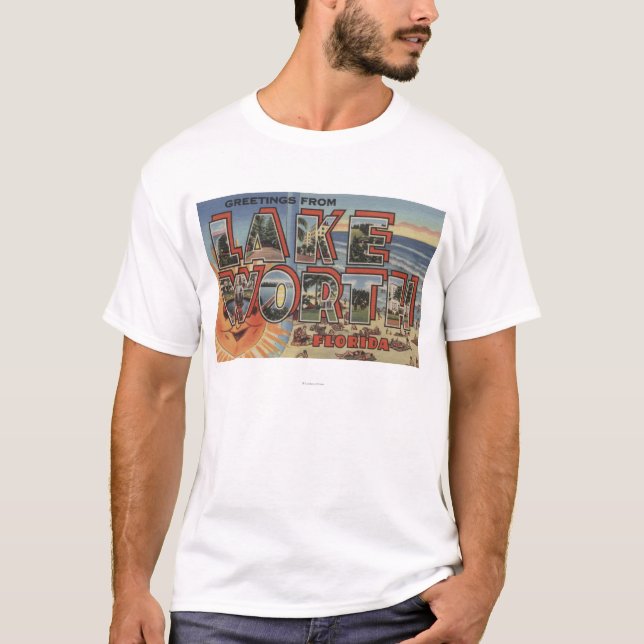 Sjövärd, Florida - stora brevplatser Tee Shirt (Framsida)
