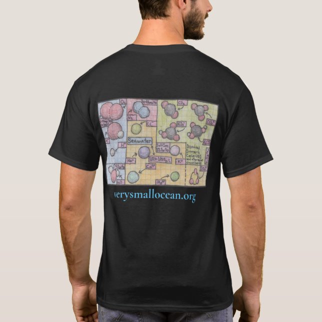 Sjövattnets sammansättning Infografik T-Shirt (Baksida)