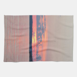 SjöVermilionsolnedgång Kökshandduk