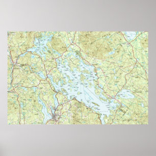 SjöWinnipesaukee karta (1986) Poster