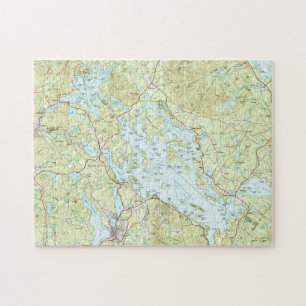 SjöWinnipesaukee karta (1986) Pussel