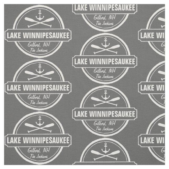 SjöWinnipesaukee NH ankrar den beställnings- Tyg (Provkarta)