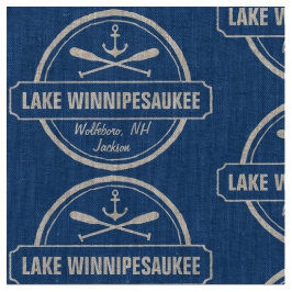 SjöWinnipesaukee NH ankrar den beställnings- Tyg