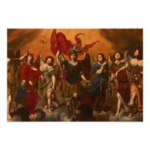 Sju Archangels av Massimo Stanzione Fototryck