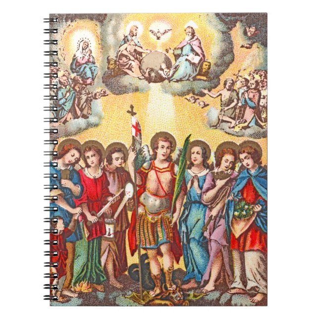 Sju Archangels (CP 001; Chromolithograph) Anteckningsbok (Framsidan)