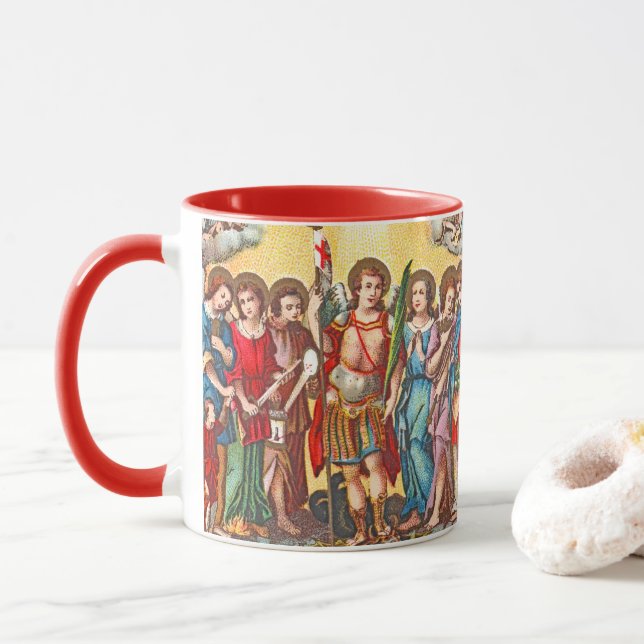 Sju Archangels (CP 001; Chromolithograph) Mugg (Med munk)