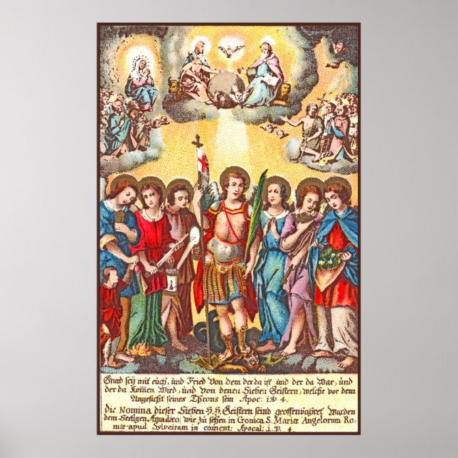 Sju Archangels (CP 001; Chromolithograph) Poster (Framsidan)