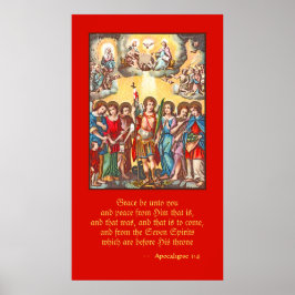 Sju Archangels (CP 001; Chromolithograph) Poster
