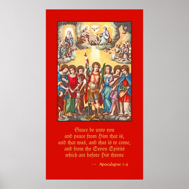 Sju Archangels (CP 001; Chromolithograph) Poster (Framsidan)