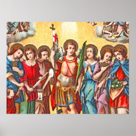 Sju Archangels (CP 001; Chromolithograph) Poster