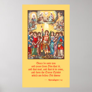 Sju Archangels (CP 001; Chromolithograph) Poster