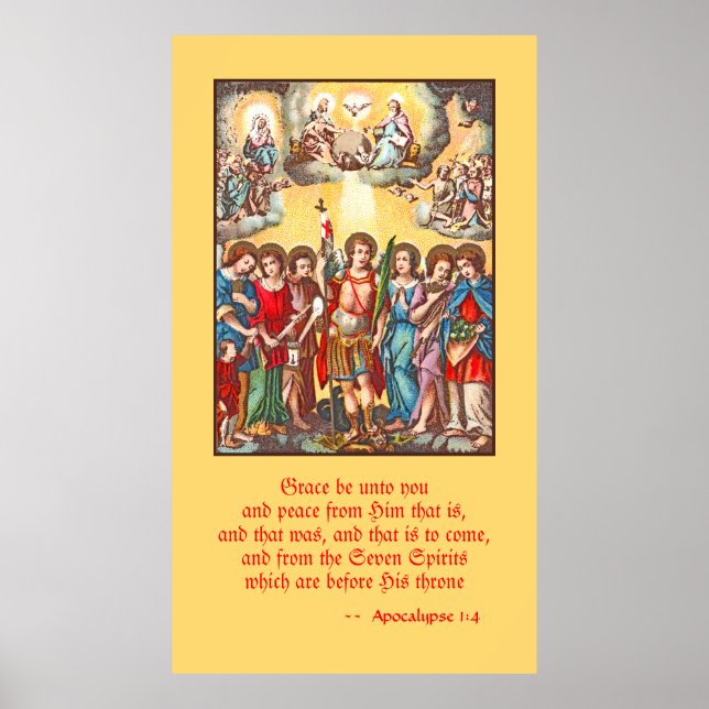 Sju Archangels (CP 001; Chromolithograph) Poster (Framsidan)