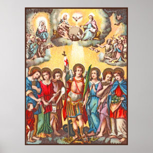 Sju Archangels (CP 001; Chromolithograph) Poster