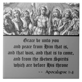 Sju Archangels (M 034; Engrave) Kakelplatta