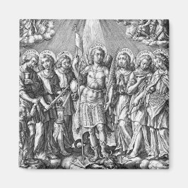 Sju Archangels (M 034; Engrave) Magnet