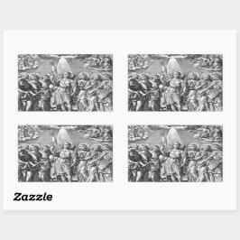 Sju Archangels (M 034; Engrave) Rektangulärt Klistermärke