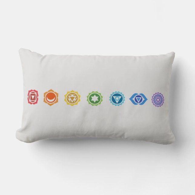 Sju Chakras Lumbarkudde (Framsida)