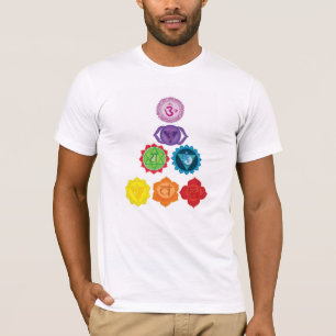 Sju Chakras manar T-tröja T-shirt