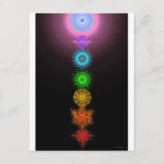 Sju Chakras Vykort