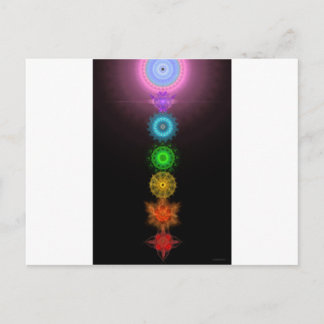 Sju Chakras Vykort