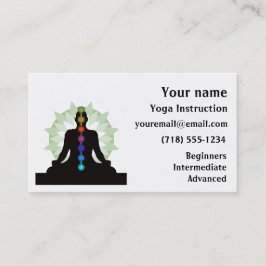 Sju Chakras Yoga Design-Affärskort Visitkort