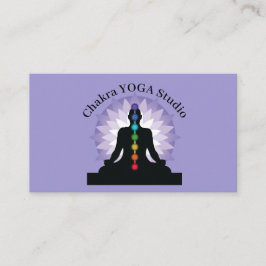 Sju Chakras Yoga Position Design-Affärskort Visitkort