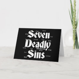 Sju döda Sins-Logotyp Kort