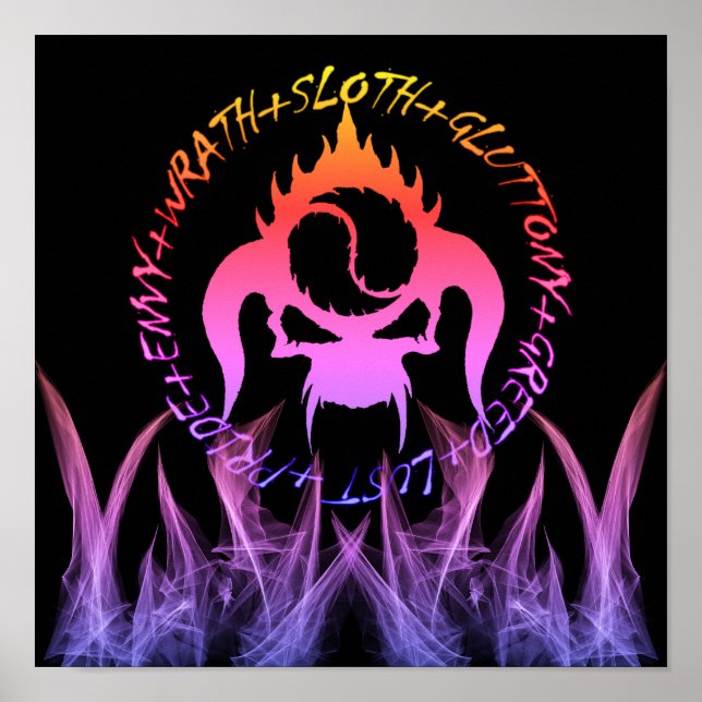 Sju dödliga synder poster (Framsidan)