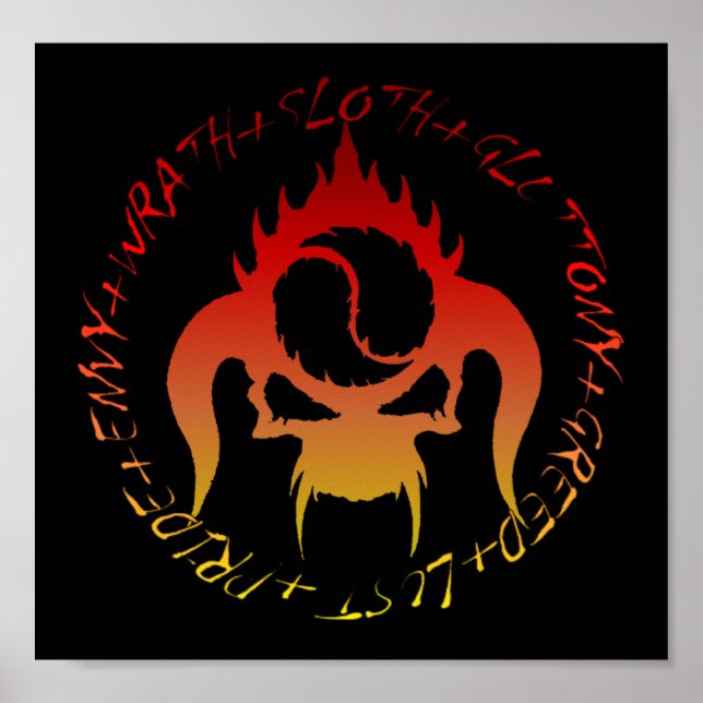 Sju dödliga synder poster (Framsidan)