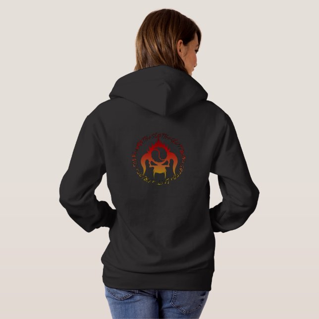 Sju dödssynder Dam Basic Hooded Sweatshirt Tröja (Hel baksida)