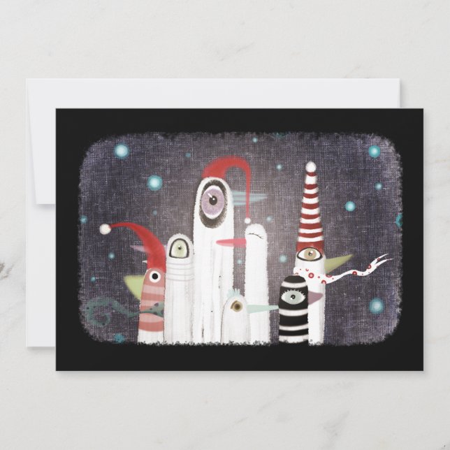 Sju dvärgfåglar i vinterstrimmor (Framsida)