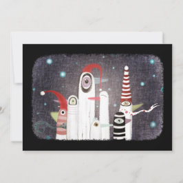 Sju dvärgfåglar i vinterstrimmor