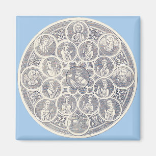 Sju dygder och Jesus Kristus Magnet