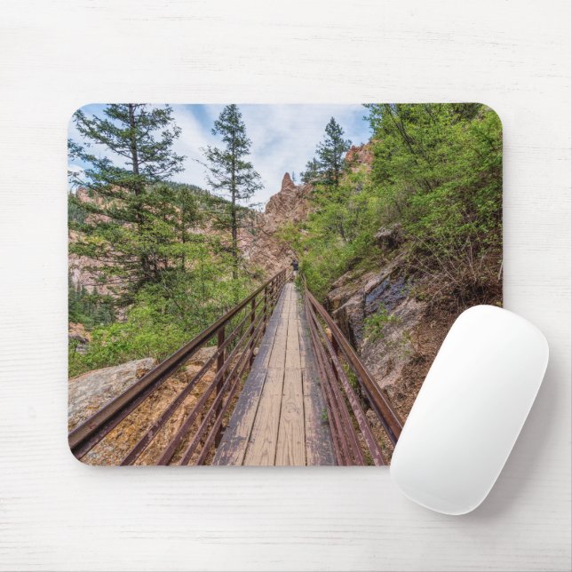 Sju Falls Walkway Bridge Mouse Pad Musmatta (Med mus)