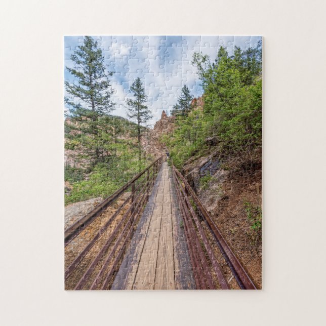 Sju Falls Walkway Bridge Puzzle Pussel (Vertikal)