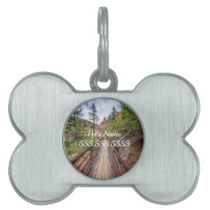 Sju Falls Walkway-brygga-ID-tagg ID-bricka Husdjur