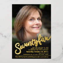 Sju fem 75:e-anpassningsbar, foto svart guld