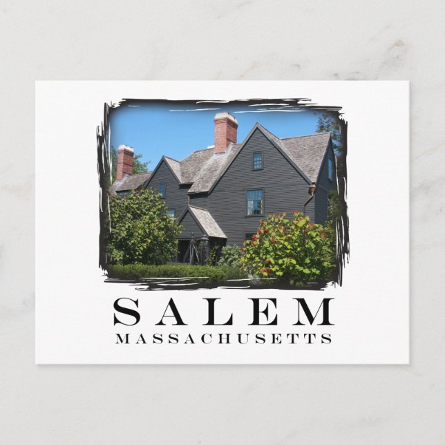 Sju Gable-huset Vykort (Framsida)