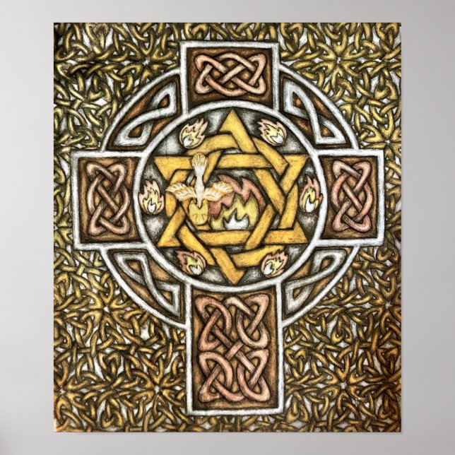 "Sju gåvor av Heligan Spirit" - pennan Poster (Framsidan)